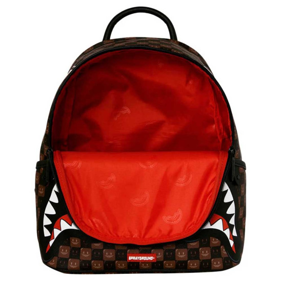 Sprayground Τσάντα πλάτης Sharks In Paris WTF Bubble Brown Check Savage Backpack